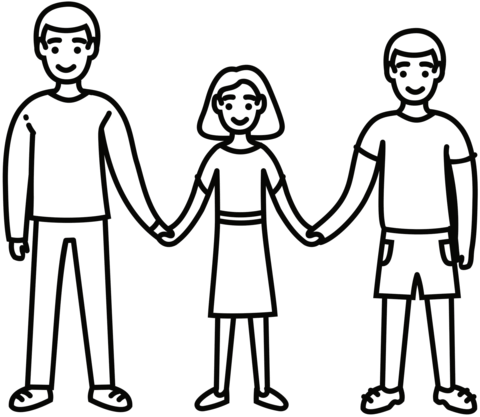 Dibujos de amistad para colorear