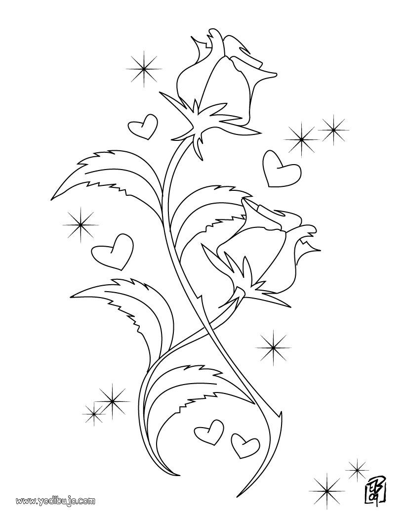 Dibujos para colorear san valentin