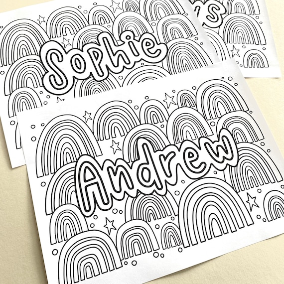 Pãgina para colorear personalizada pãgina para colorear de nombre pãgina para colorear de niãos pãgina para colorear personalizada pãgina para colorear de arco iris pãginas para colorear para niãos pãginas