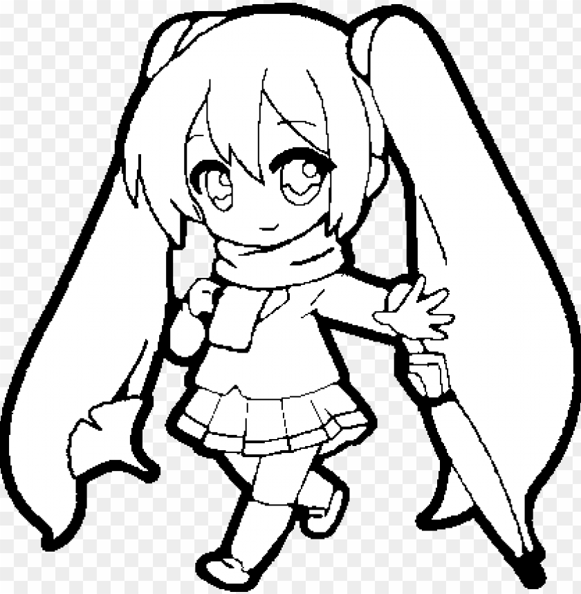 Cute hatsune miku coloring pages download
