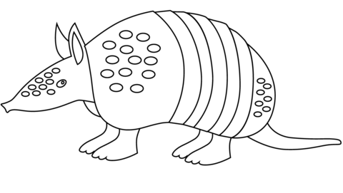 Dibujo de armadillo para colorear dibujos para colorear imprimir gratis