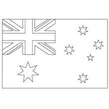 Flag of australia coloring pages