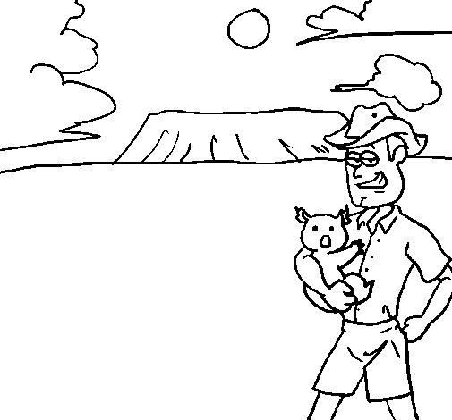 Australia coloring page