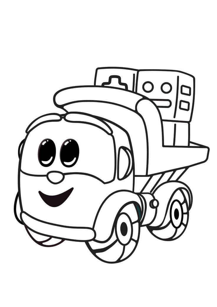 Leo the truck coloring with boxes truck coloring pages coloring pages butterfly quilt pattern