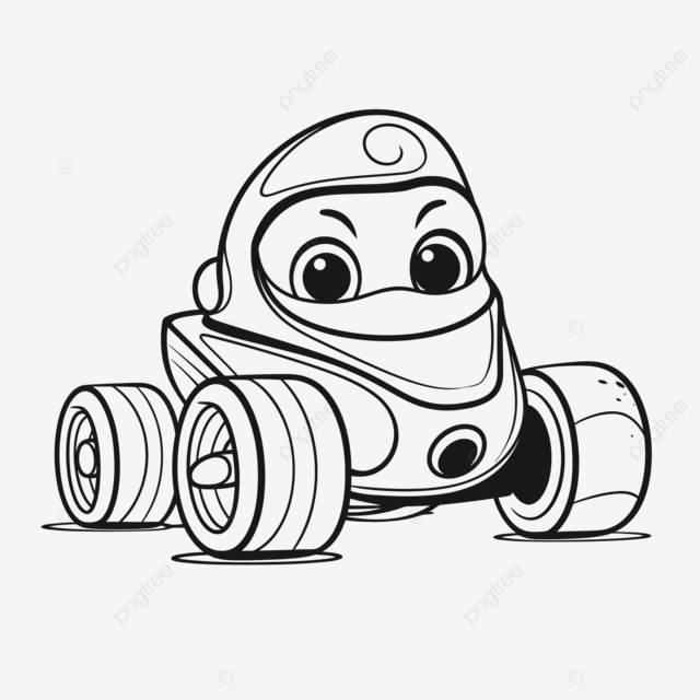 Dibujo de dibujos para colorear car kart imprimir vector png dibujos dibujo del coche dibujo de ala dibujo de anillo png y vector para dcargar gratis