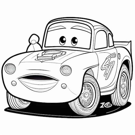 Autos divertidos pãginas para colorear para niãos explora vehãculos y aumenta la creatividad descarga instantãnea imprimir y pintar