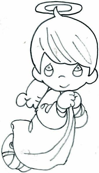 Primera comuniãn angel para colorear pãginas para colorear de navidad angel para bautizo