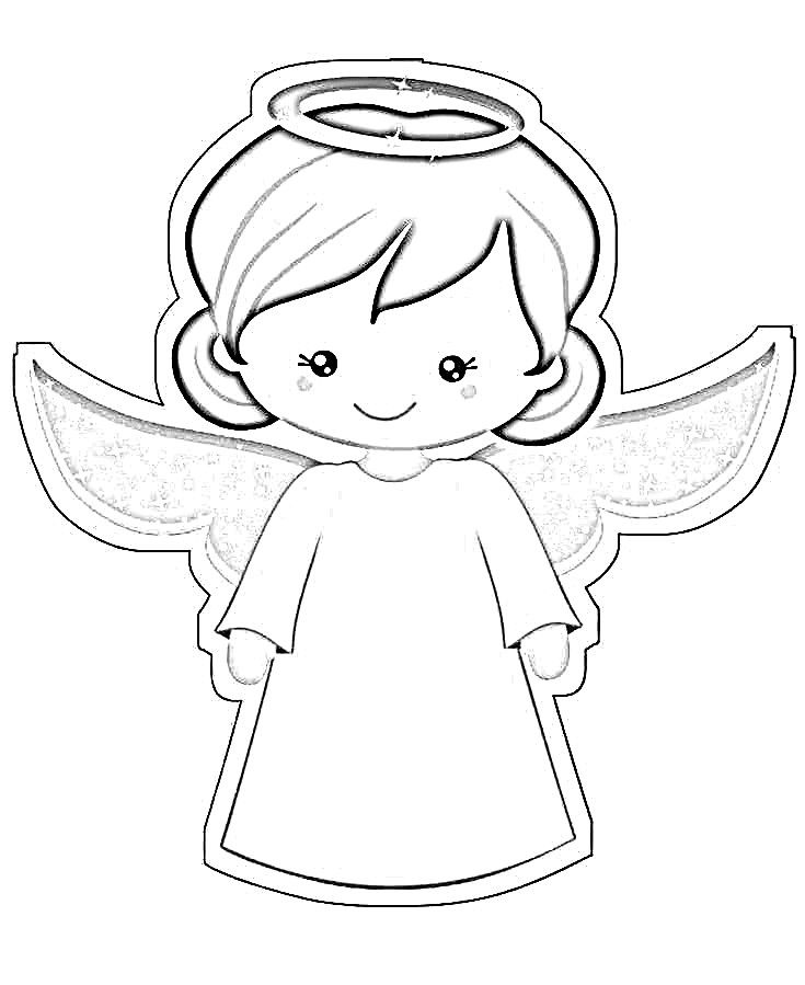 Angelito para colorear piãatas de angelitos angeles para colorear pãjaros de papel
