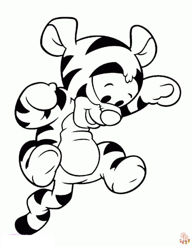 Lindos dibujos de bebãs disney para colorear hojas para imprimir gratis para niãos