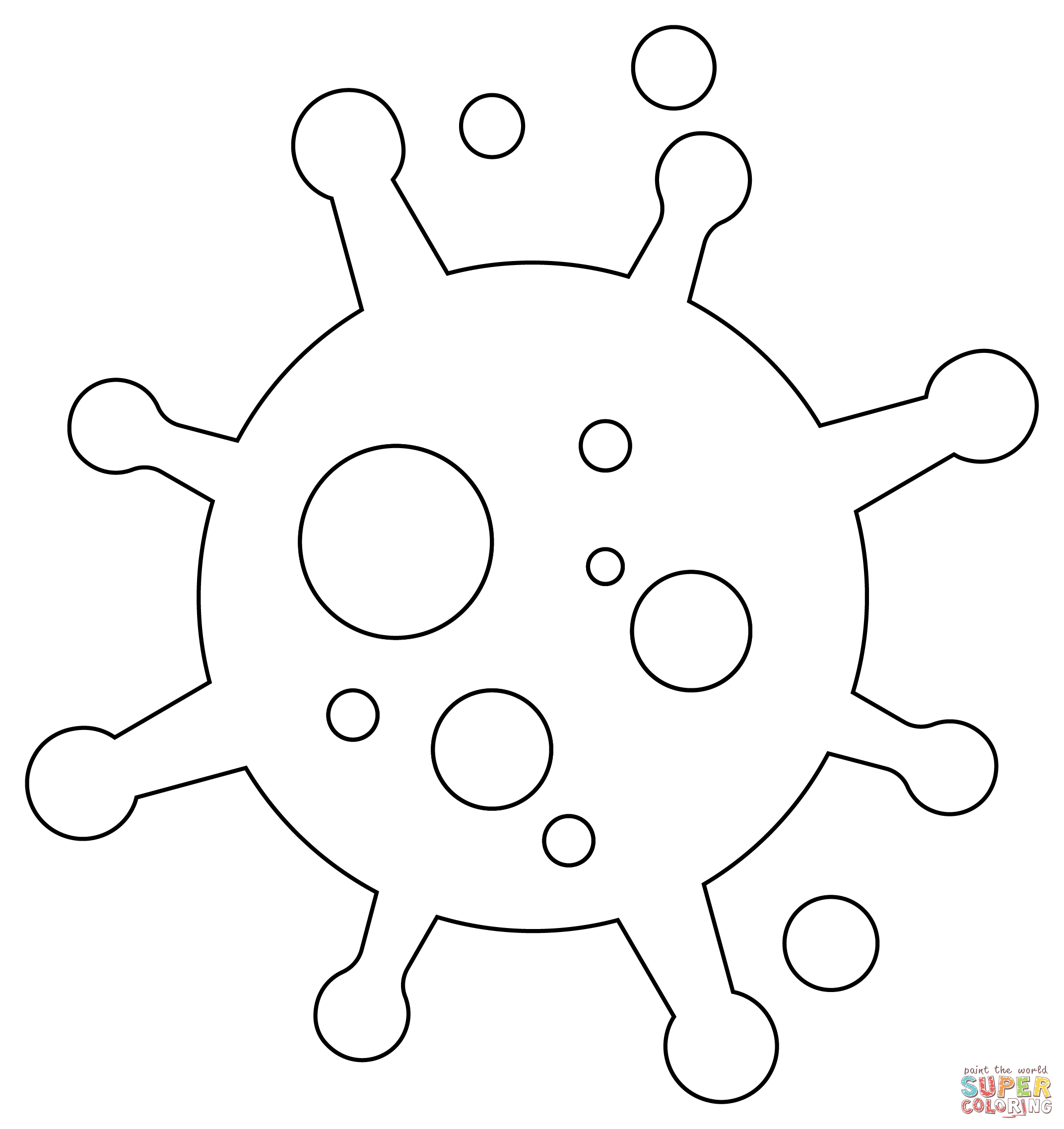 Germ coloring page free printable coloring pages