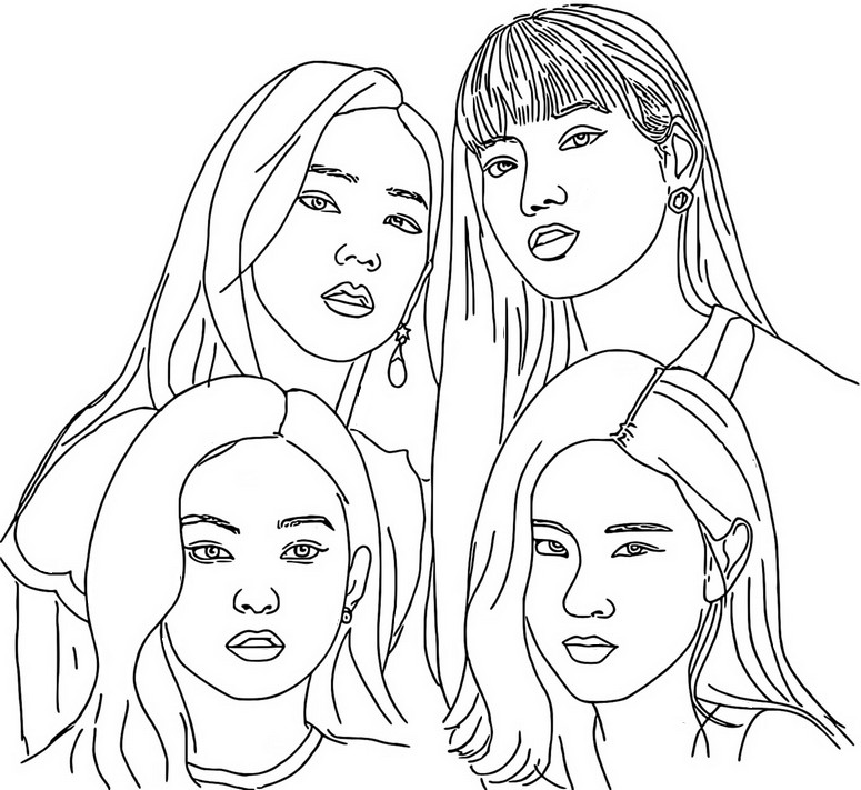 Coloring pages blackpink