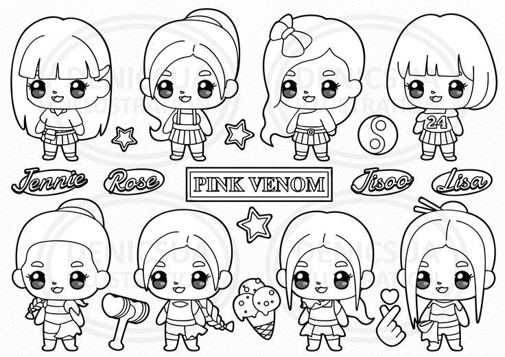 Blackpink clipart cute kpop vector korea band download now