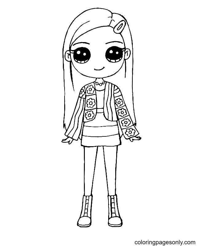 Chibi jisoo blackpink coloring pages