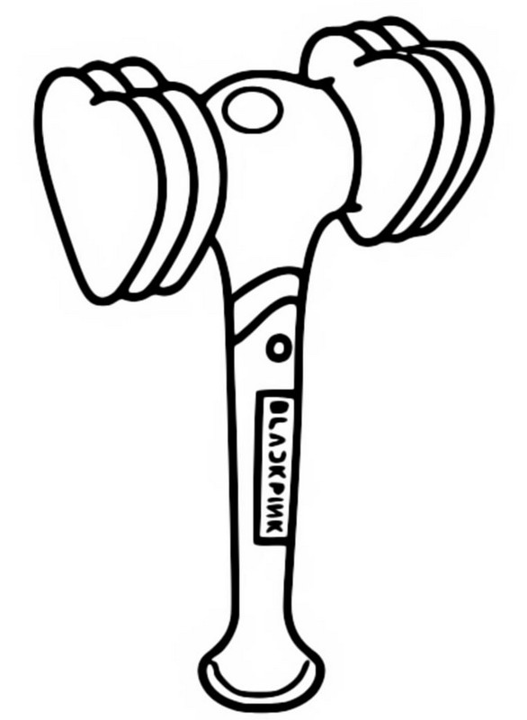 Coloring page blackpink lightstick