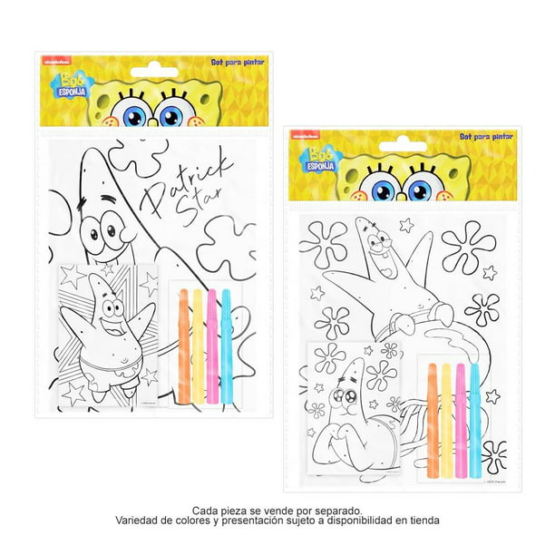 Set para pintar prichos bob esponja varios modelos set