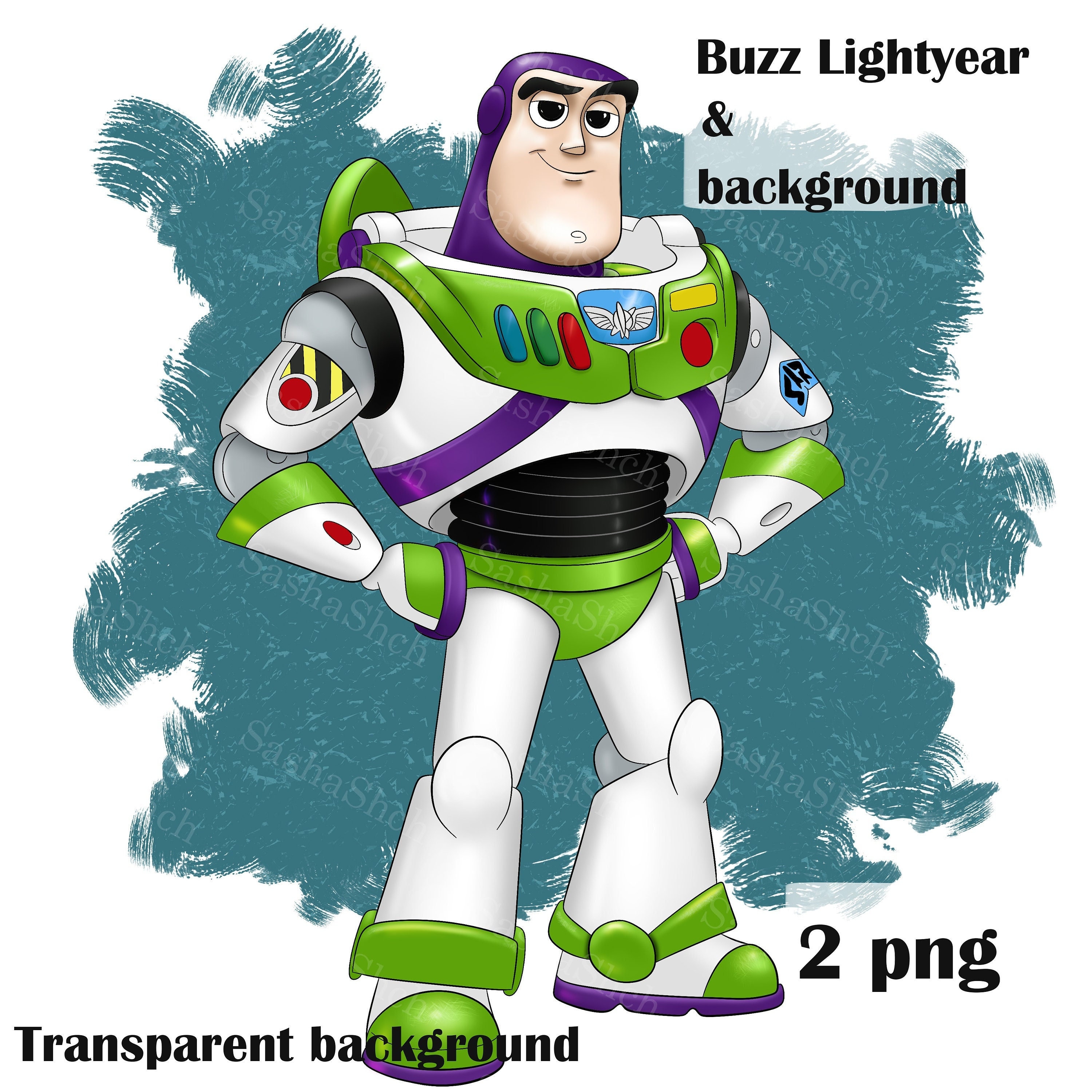Buzz lightyear png digital product color illustrations buzz lightyear clipart for print cartoon character instant download toy story
