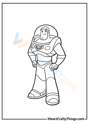 College buzz lightyear coloring page worksheets