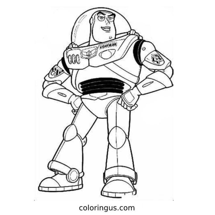 Buzz lightyear coloring page in pdf