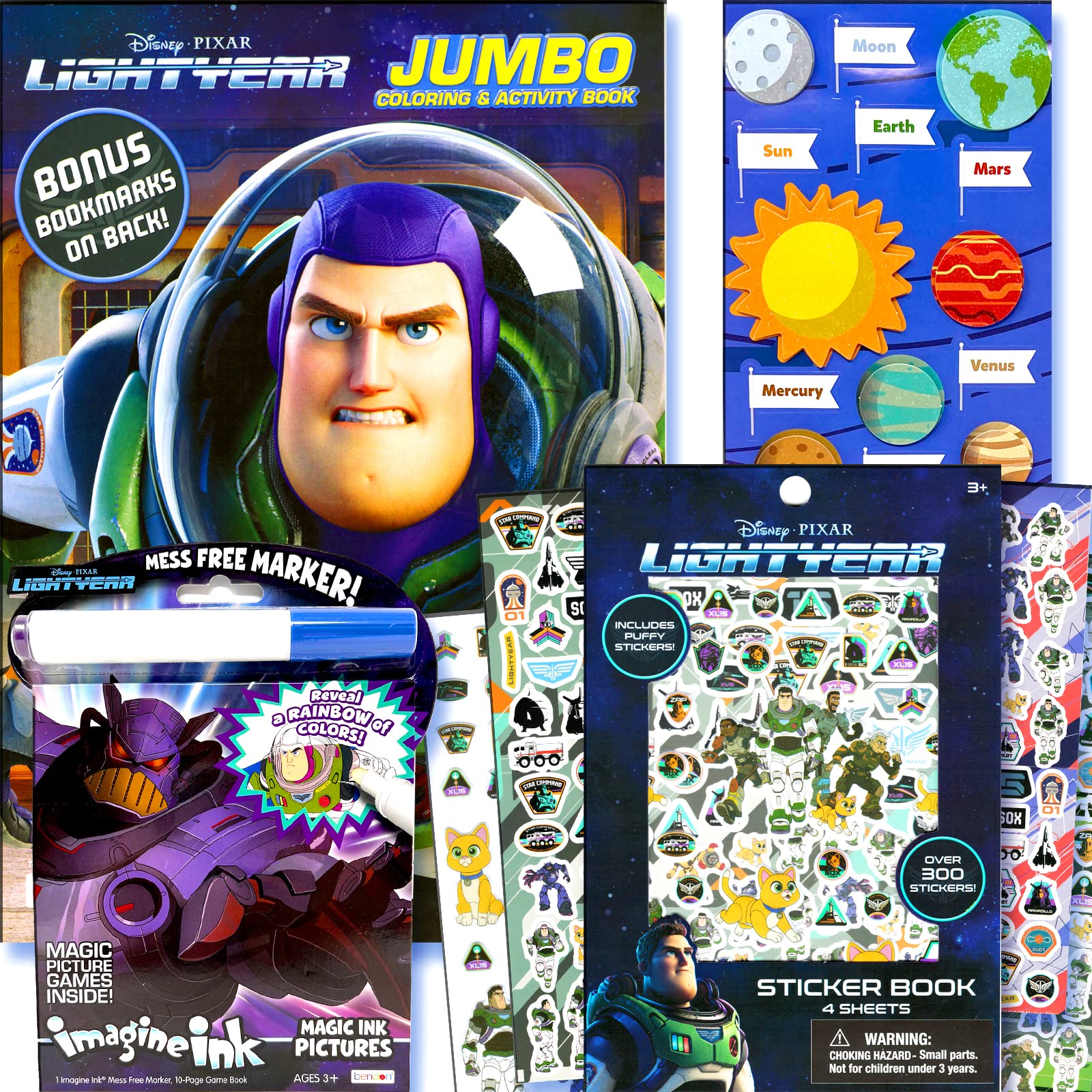 Buzz lightyear coloring book bundle with imagine ink stickers pad and more toys games