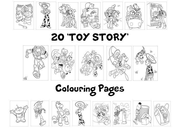 Toy story coloring