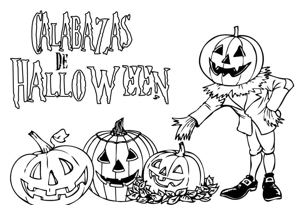 Dibujos de calabazas para colorear