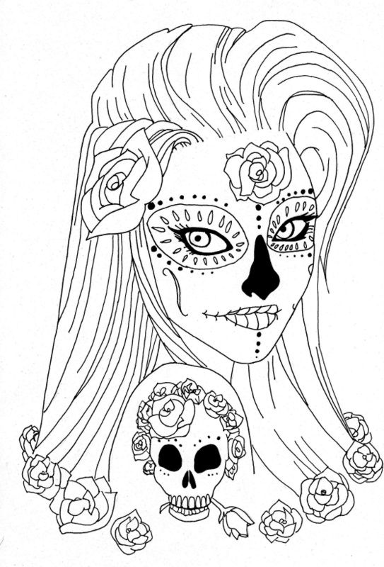 Sugar skull coloring pages mandalas de calaveras pãginas para colorear para imprimir pãginas para colorear para adultos gratis