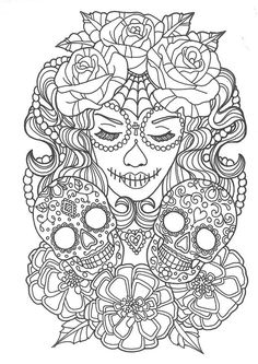 Las mejores ideas de calaveras para colorear calaveras para colorear calaveras dibujo dia de muertos
