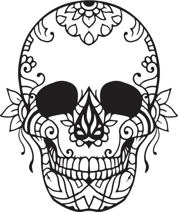 Dibujos para colorear de calaveras de azãºcar