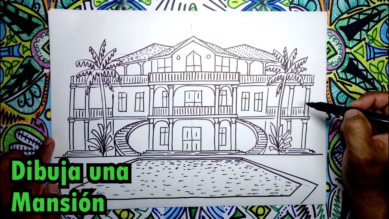 Cão dibujar una casa tipo ansiãn