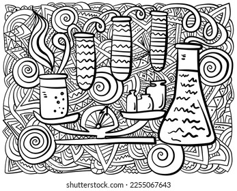 Laboratory coloring pages mãs de ilustraciones y dibujos de stock con licencia libres de regalãas