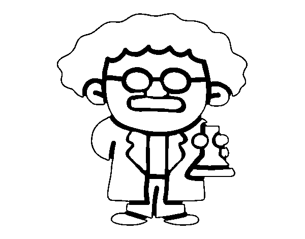 Master of science coloring page