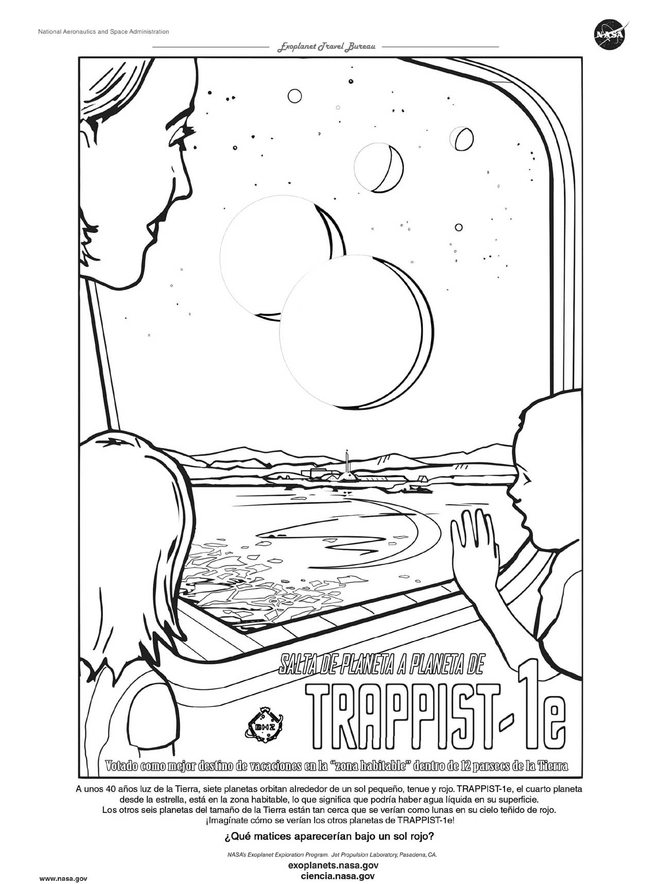 Libro para colorear de exoplanetas â exoplanet exploration planets beyond our solar system