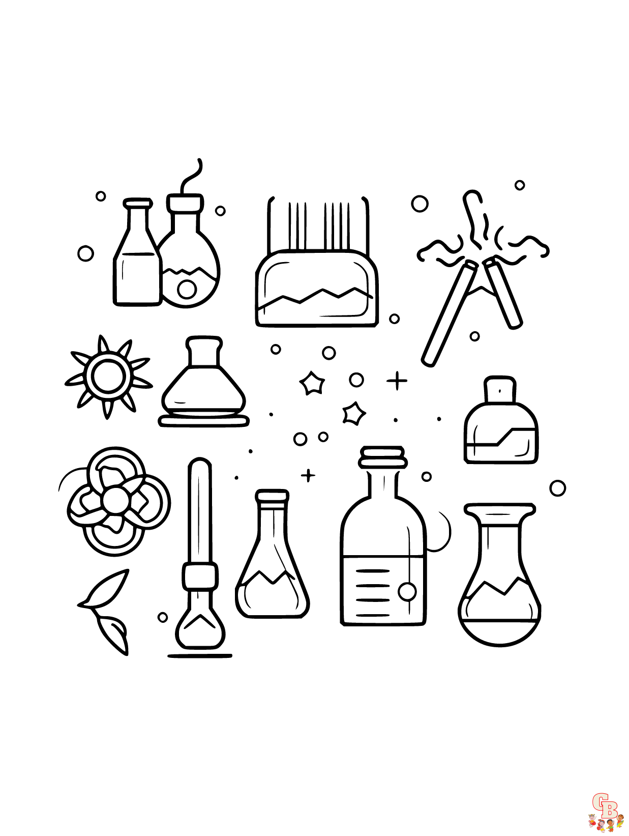 Pãginas para colorear de ciencia gratis para niãos