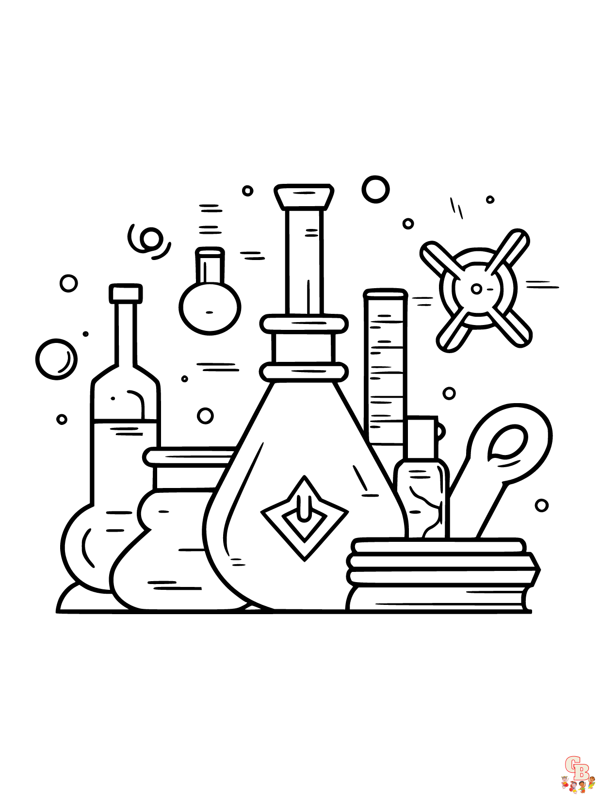 Pãginas para colorear de ciencia gratis para niãos
