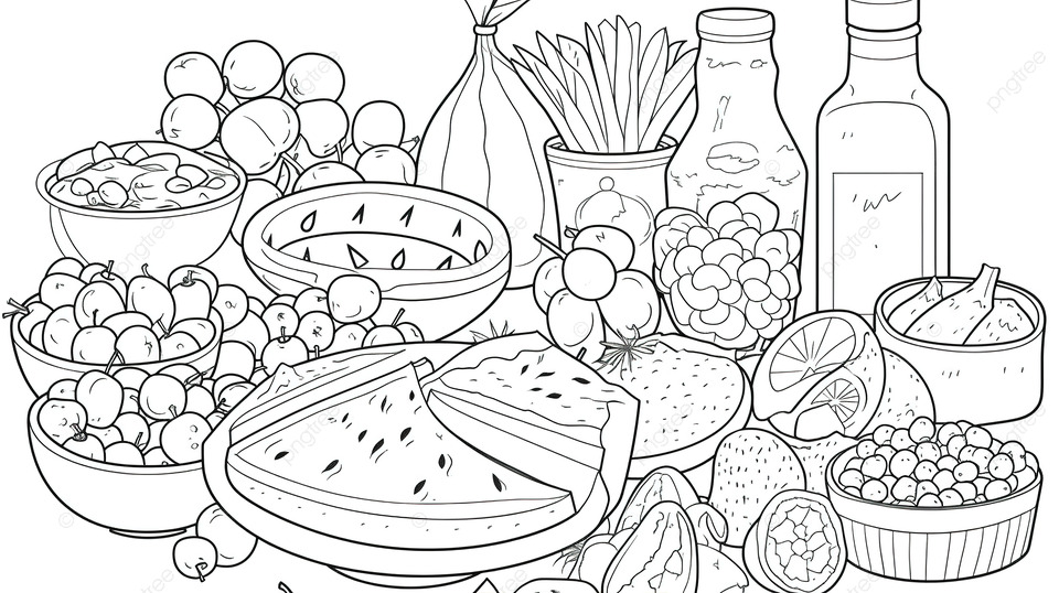 Fondo dibujos de ida para colorear con frutas fondo imagen de ida para colorear power point de ida alimento imagen de fondo para dcarga gratuita