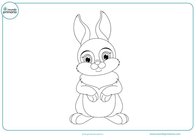 Dibujos de conejos para colorear