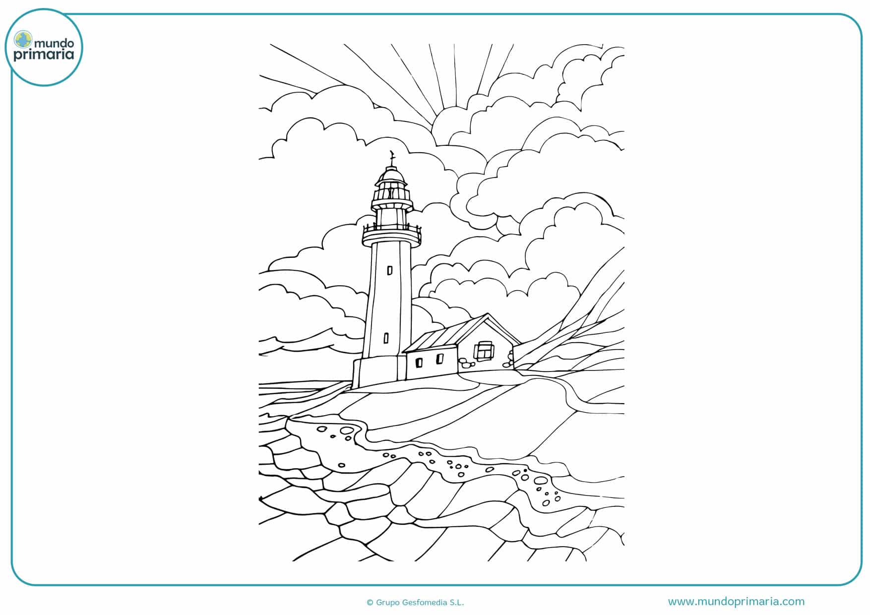 Dibujos de paisajes para colorear y pintar de forma fãcil
