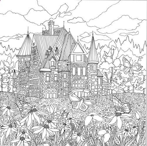 Legendary landscapes coloring book journey