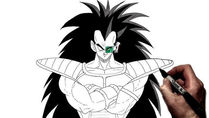 How to draw broly dragon ball z