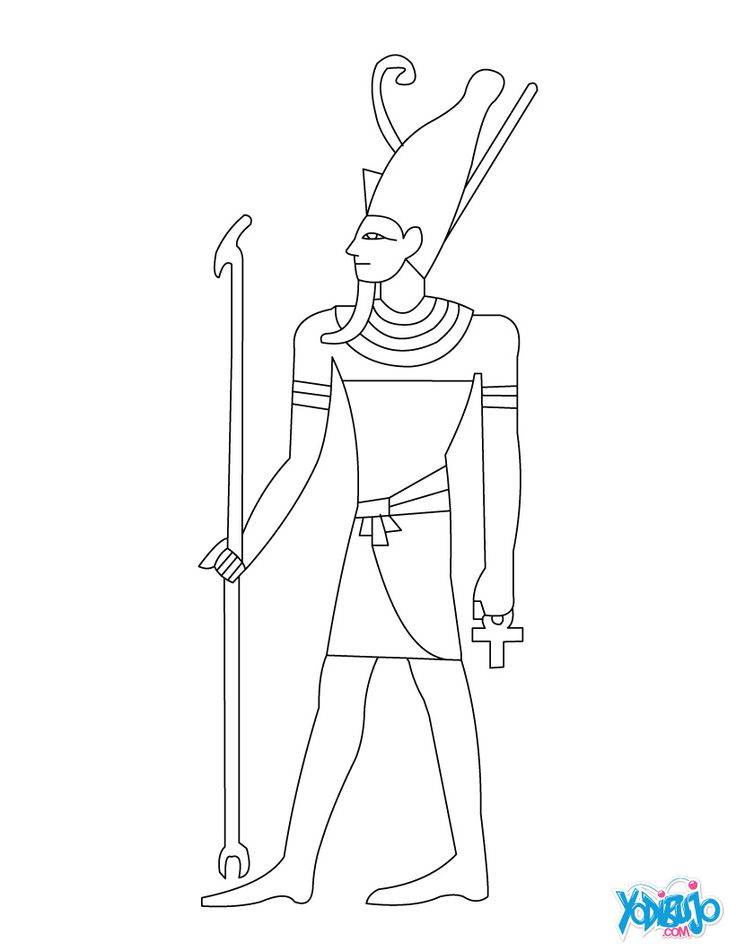 Dibujos egipcios para colorear