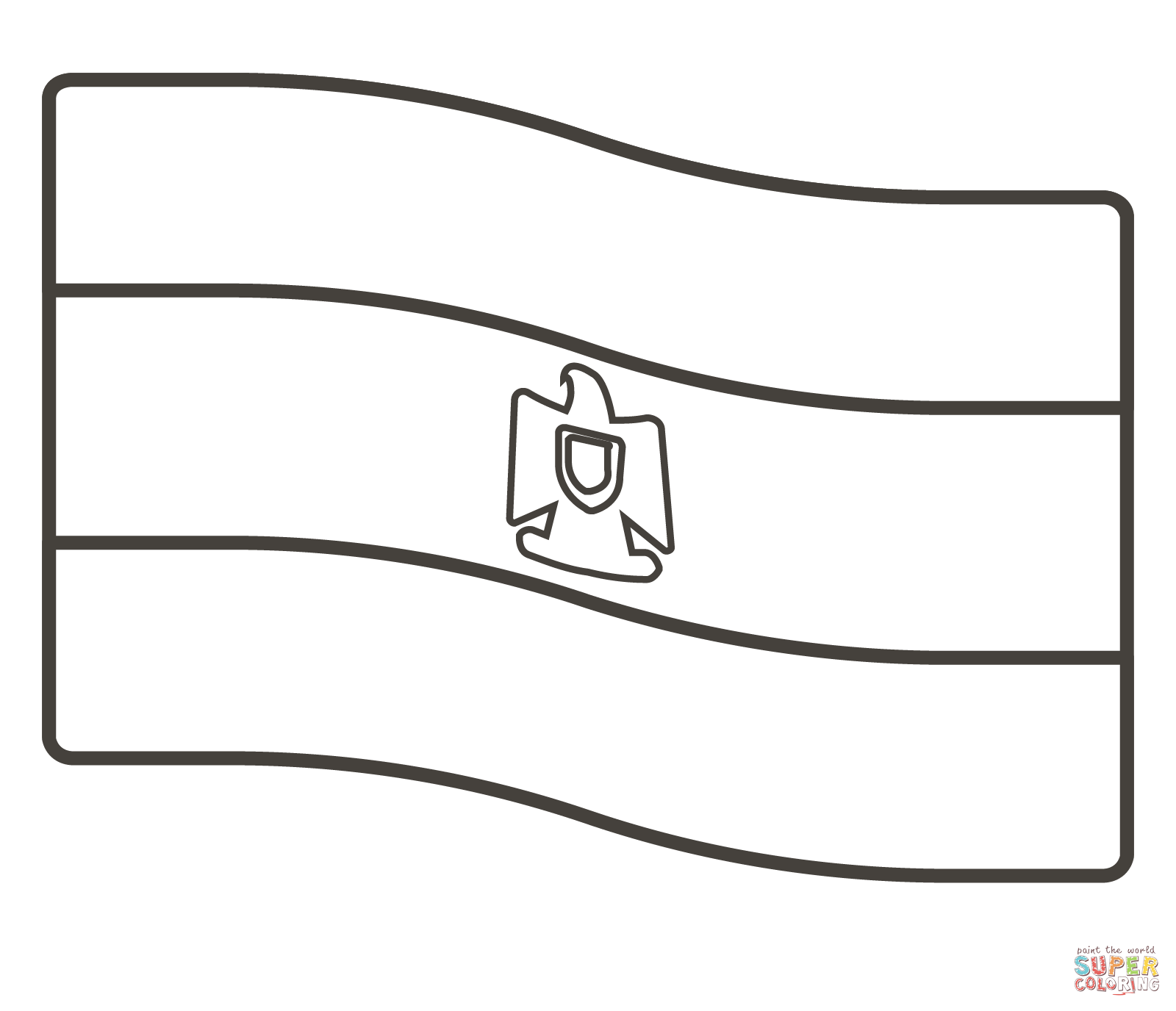 Dibujo de bandera de egipto para colorear dibujos para colorear imprimir gratis