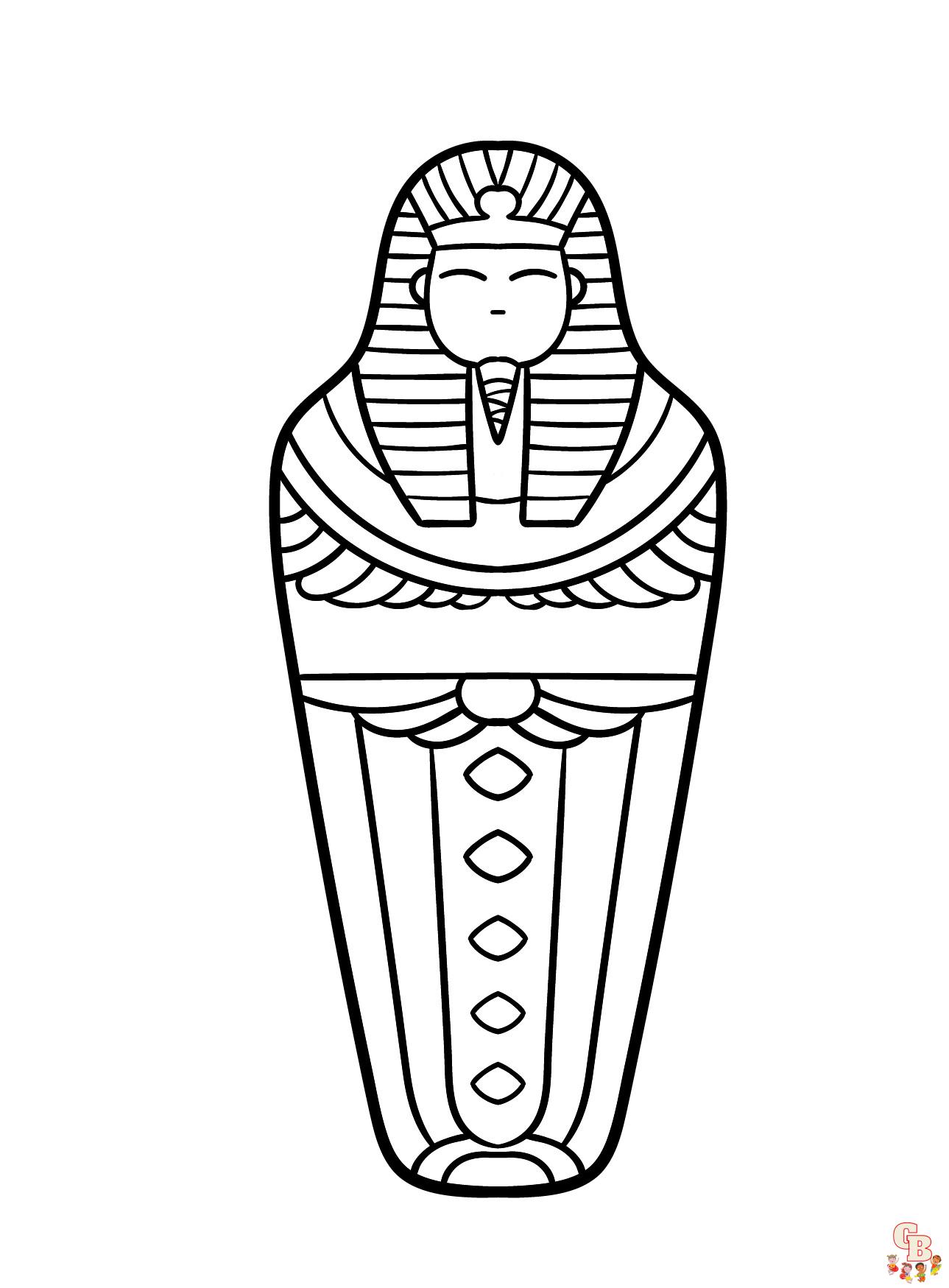 Explore el mundo mãstico de egipto con las pãginas para colorear egipcias