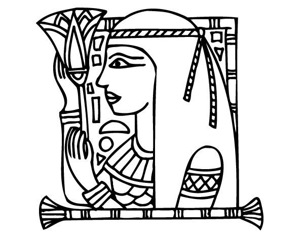 Dibujo de cleopatra para colorear pãginas para colorear lindas cuadros de joan miro imprimir sobres