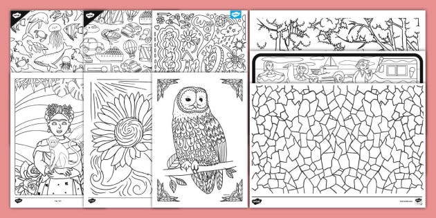 Mega pack de dibujos para colorear e imprimir