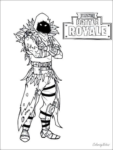 Fortnite coloring pages raven dessin a imprimer coloriage dessin