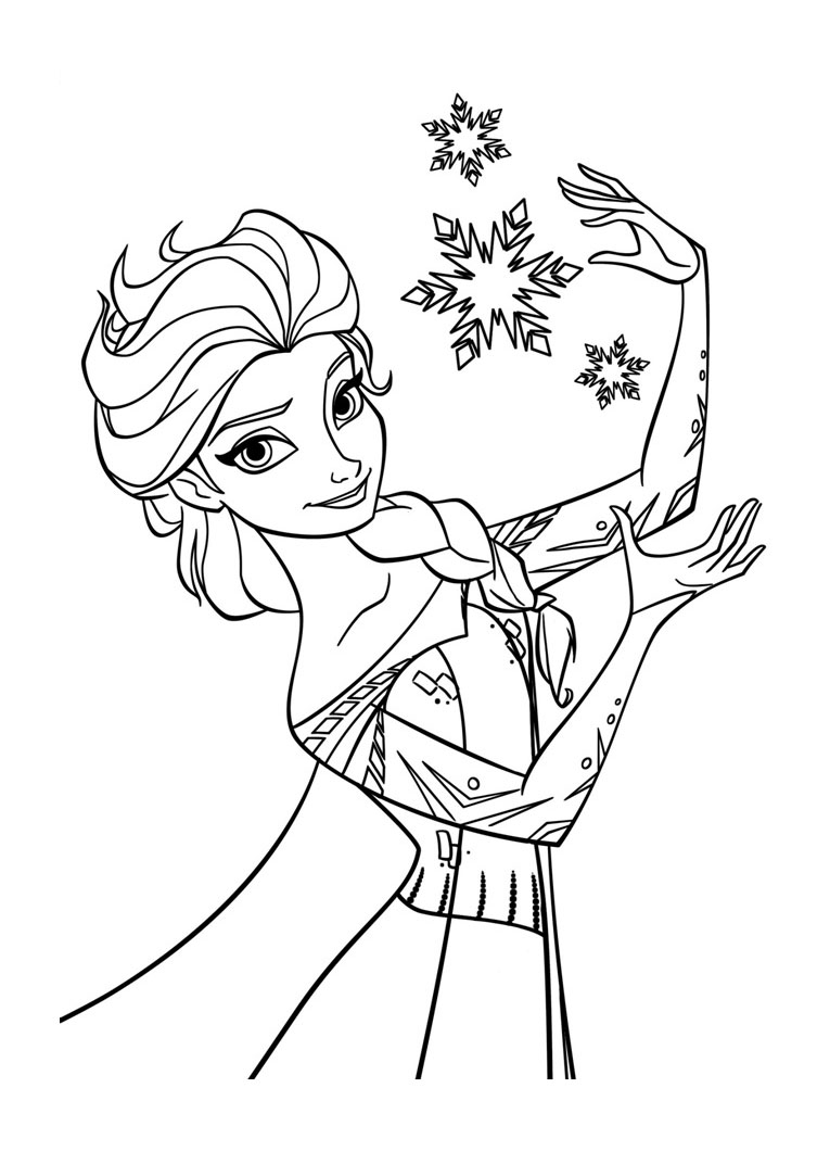 Dibujos para colorear gratis para niãos de frozen el reino del hielo