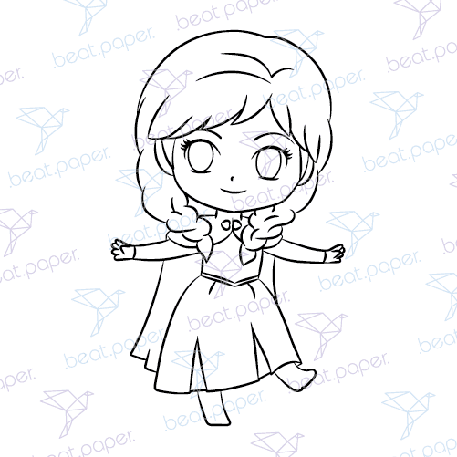 Sellos digitales de princesa disney para colorear beatpaper