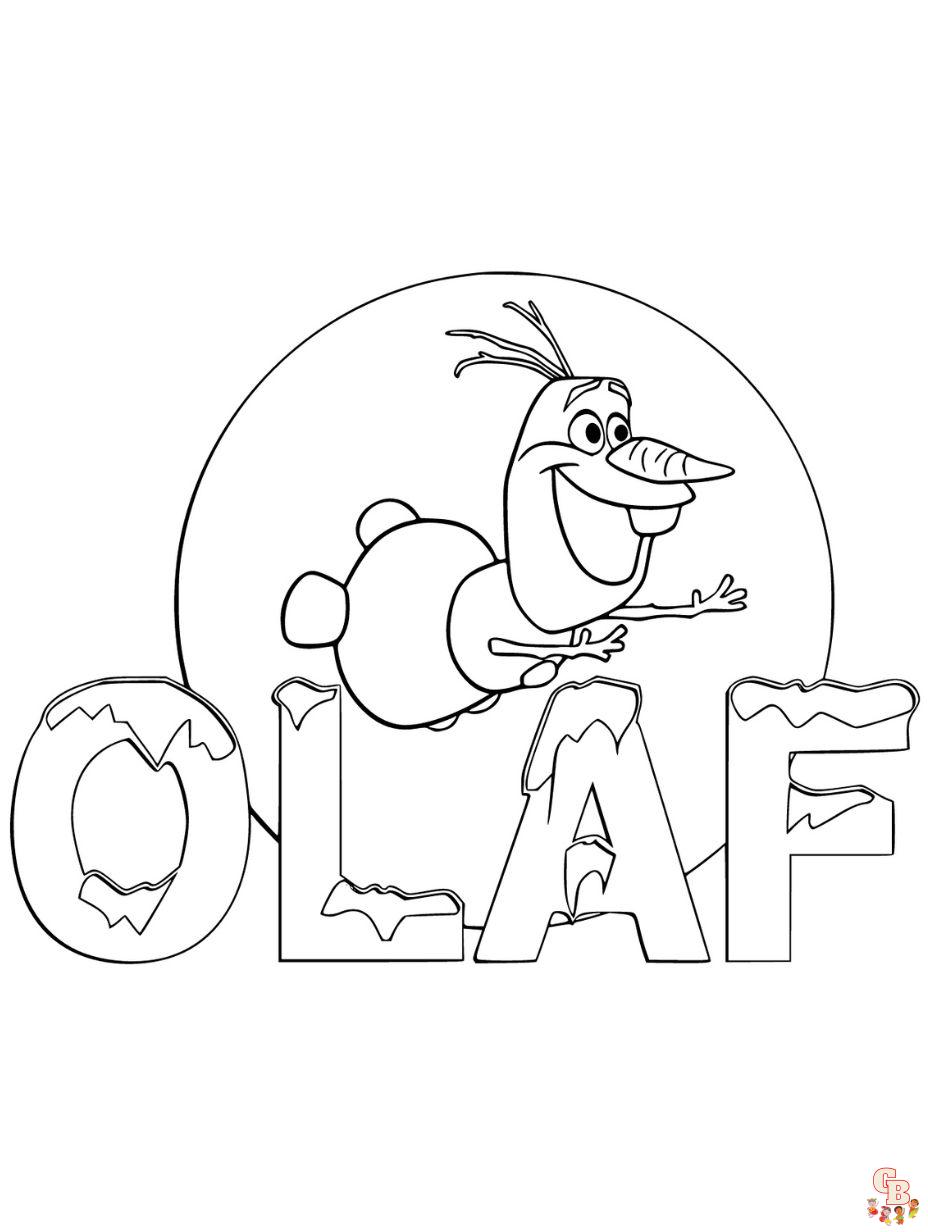 Bring the magic of frozen to life with free coloring pages
