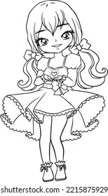 Anime coloring over royalty