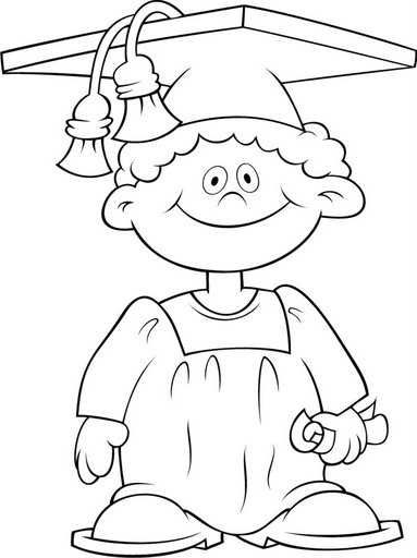 Colorear dibujo graduaciãn